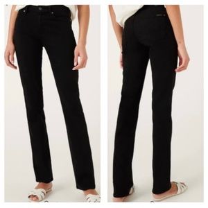 7 FOR ALL MANKIND B (air) Denim Kimmie Black Straight Leg Size 25